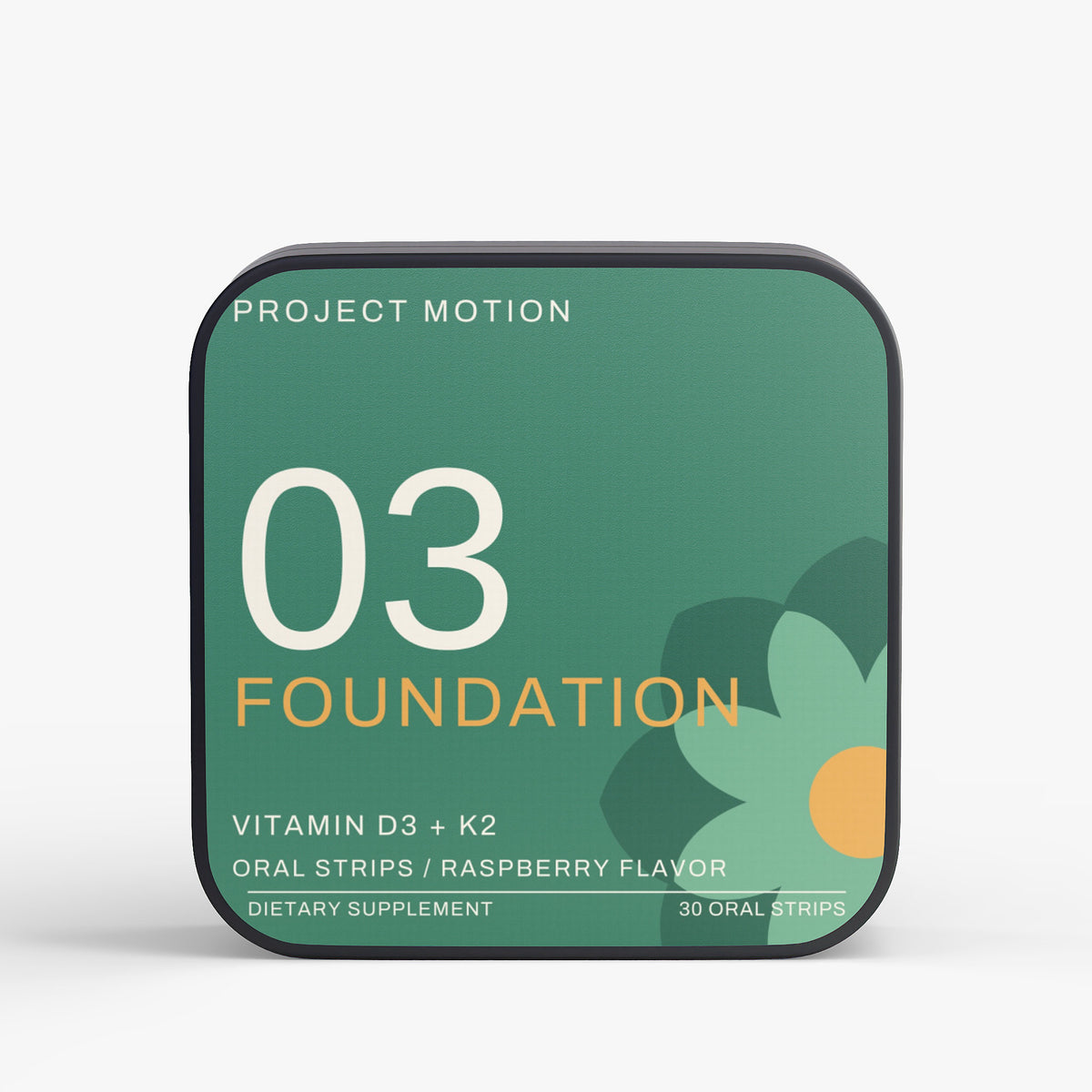 03 FOUNDATION — Vitamin D3 + K2 Oral Strips