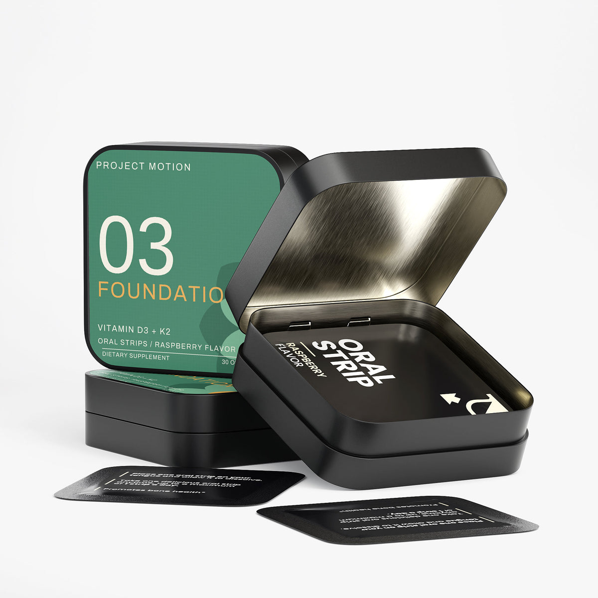 03 FOUNDATION — Vitamin D3 + K2 Oral Strips