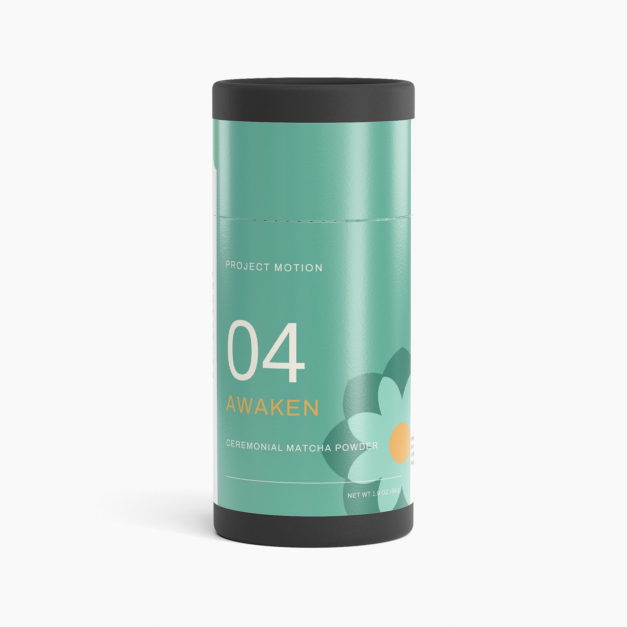 Project Motion AWAKEN ceremonial matcha powder packaging